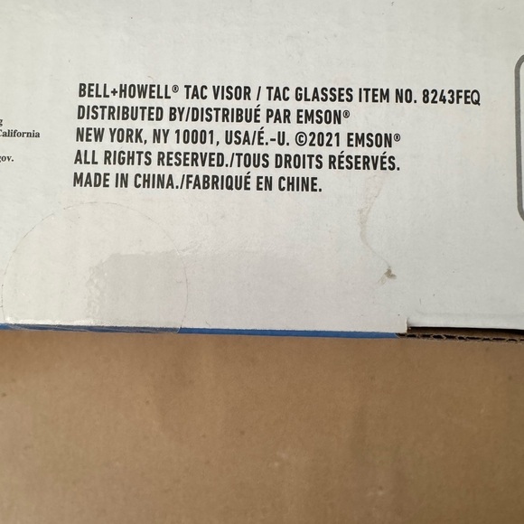 NIB Bell + Howell Ultimate Tac 2-in-1 Bundle Sun Visor and Anti-Glare Sunglass - Picture 3 of 3